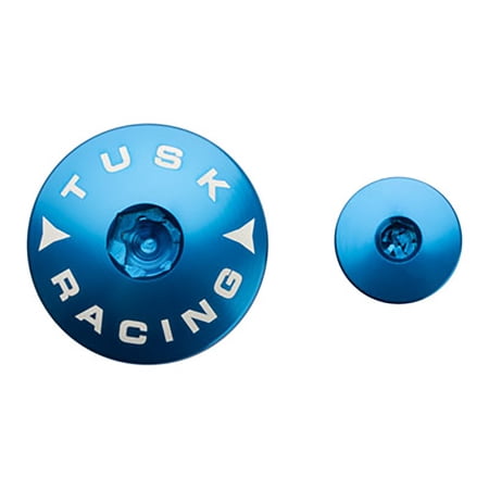 Billet Aluminum Engine Plug Kit Blue Compatible With Kawasaki KX450 X 2021