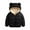Black, variant on Infant Toddler Baby Boy Girl Hooded Coat Cute Ear Long Sleeve Zipper Jacket Winter Warm Outerwear Tops Red 12-18 Months
