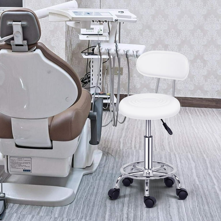 Ktaxon Swivel Salon Stool Chair with Backrest, Adjustable