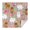 Pomeranian Dog and, variant on Pitbull Dog and Footprint Square Tablecloth,Waterproof Square Table Cover,Wipeable Spillproof Washable Table Cover for Home Kitchen Party Decor 42"X42"(107x107cm)
