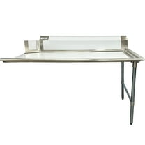NSF 60''x30''x45'' Bar Sink, Free Standing Soiled Dish Table, Right Table Bar Sink with Faucet
