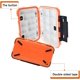 thumbnail image 3 of Caja de almacenamiento para señuelos de pesca, caja de pesca portátil impermeable, caja de accesorios de pesca con divisores ajustables, caja de pesca para señuelos de pesca de peces pequeños, 3 of 5