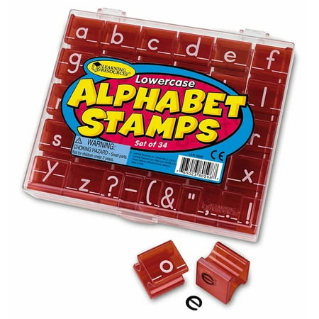 Jumbo 1 Lowercase Alphabet - Learning Resources Lowercase Alphabet Stamps, Ages 3+