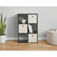 thumbnail image 4 of Mainstays 6 Cube Storage Organizer, Black, 4 of 12