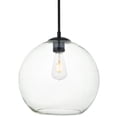 thumbnail image 1 of Lámpara Colgante Elegant Lighting Baxter Negra Transparente 30 cm, 1 of 9