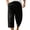 Black, variant on 3/4 Capri Pants for Men Below Knee Summer Sweat Shorts Ruched Cuffs Casual Workout Capris Drawstring Elastic Waist Athletic Cropped Trousers with Pockets Khaki L