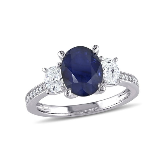 Everly Women's Sapphire 14K White Gold Engagement Ring