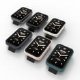thumbnail image 4 of For Xiaomi Mi Band 7 Pro PC + Tempered Glass Integrated Watch Case(Pine Green), iPhone 12 Pro Max, 4 of 4