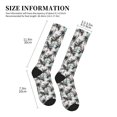 thumbnail image 2 of Lsque Hawaii Palms Pattern Sport Compression Socks for Men & Women 15-20 mmHg Knee High Nurse Pregnant Running Medical and Travel Athletic, 2 of 6