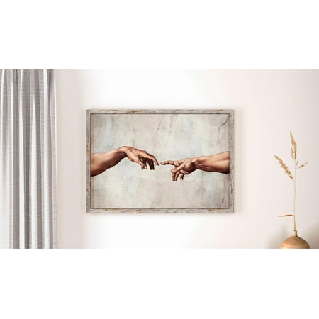Michelangelo - The Creation Of Adam. Classic Wall Art, Michelangelo Art Poster, Living Room Decor, , Wall Art, Unframed Poster Size 8x12
