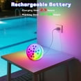 thumbnail image 7 of Pool Lights, 2 Pack 10 Colors Rechargeable Submersible LED Lights with Remote & 6 Modes, Dimmable Swimming Pool Light IP68 Waterproof, LED Underwater Light for Pond Fountain Hot Tub Pool Party, 7 of 7