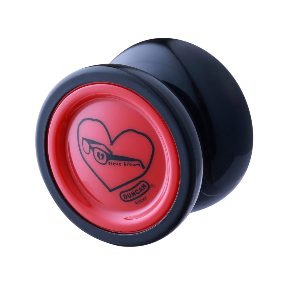 Freehand ONE Yo-Yo - Iconic Butterfly Shape - Polycarbonate YoYo (Steve Brown Edition Black with Red Cap)