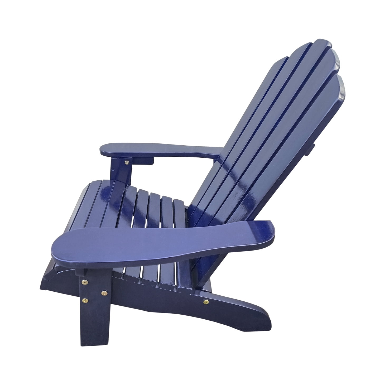 Kids Patio Chair Outdoor Furniture, Adirondack Chair with Armrests and High Slat Backrest, Wood Accent Lounge Chair for Garden Backyard Porch Outdoor, Easy to Assembly