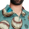 thumbnail image 5 of Baseball Men's Casual Short Sleeve Button Down Shirts - Printed Summer Beach Tops for Men and Women, 5 of 6