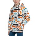 thumbnail image 2 of Pofeuu Industrial Transportations Print Kids Pullover Hoodies Warm Thick Hooded Sweatshirt with Packet for Boys Girls-Large, 2 of 6