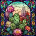 thumbnail image 1 of 5D DIY Taladro Diamante Pintura Cactus Vidrieras Kit, 1 of 9