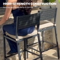 thumbnail image 4 of Crestlive Products Outdoor Bar Stools Set of 2, Patio Counter Height Barstools with Cushions, for Deck, Patio, Backyard, Garden, Poolside, Beige, 4 of 8