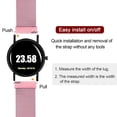 thumbnail image 4 of Uxcell Stainless Steel Mesh Watch Band 20mm Quick Release Magnetic Clasp, Pink, 4 of 6