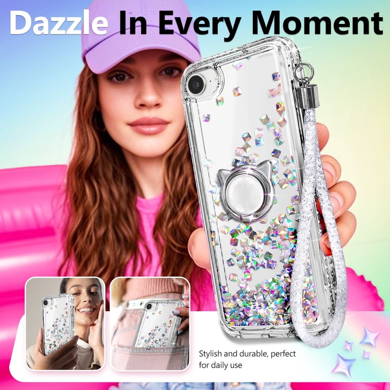 Nagebee Glitter Liquid Case for iPhone SE & iPhone 6/7/8 photo 4