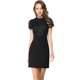 thumbnail image 1 of Allegra K Mini Vestido De Se?ora Elegante Bodycon Mangas Cortas Cuello Redondo Encaje Floral Para Mujeres Negro XS Unique Bargains Sheath, 1 of 6