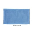 thumbnail image 3 of Better Trends 24" x 40" Premium Bathroom Rugs 100% Cotton Soft Reversible Tufted Bath Mat Water Absorbent Bath Rug Ideal for Bathroom Shower and Tub Use (Dark Blue) Edge Collection, 3 of 4