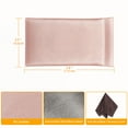thumbnail image 2 of Fintie Squeeze Top Eyeglasses Pouch with Cleaning Cloth, Leather Soft Glasses Case Anti-Scratch Sunglasses Bag, Rose Gold, 2 of 6
