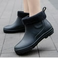thumbnail image 2 of KAQ Women's Waterproof Plush Chelsea Bootie Chelsea Boot, 2 of 6