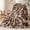 Coffee, variant on 39.37x62.99in Pastel Rainbow Blanket Faux Fur Fluffy Bubble Throw for Couch Sofa Bed, Ultra Fluffy, Anti-Shed Plush Fuzzy Bed, Throw Lightweight Breathable, Washable(RL)