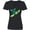 AB-Black, variant on Inktastic Sea Turtle with swirls Women's V-Neck T-Shirt