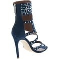 thumbnail image 5 of CAPE ROBBIN Blaire-5 Womens Open Toe Strappy Cuff Stiletto High Heel Rhinestone Sandals, 5 of 7