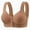 Coffee, variant on Pejock Women's Plus Size Front Closure Nursing Bra, Wirefree Breathable Mesh Comfort Adjustable Support for Maternity Seniors