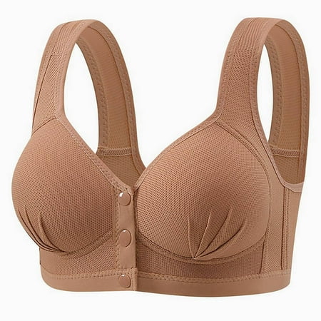 Under 10  Plus Size Underwear  Mesh Front Buckle  Nursing Style  Thin Design  Elderly Women  Comfortable Material  Easy Access  Everyday Wear  Women s Plus Size Clearance | Coffee XL | Sopatenor