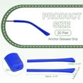 thumbnail image 2 of Cojín para Orejas de Gafas Uxcell, Sujetadores de Silicona Antideslizantes para Gafas, Reemplazo de Templos Azul Marino, 2 of 7