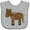 AC-Heather Grey, variant on Inktastic Horse Boys or Girls Baby Bib