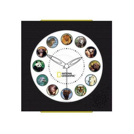 UPC 785169008516 product image for National Geographic Branded Products NGAC National Geographic Animal Clock | upcitemdb.com