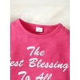 thumbnail image 5 of Mikrdoo 7T Big Girls Clothes 4Y,5Y,6Y,7Y Girls Outfits Letter Print Short Sleeve Casual Tee Elastic Shorts Sets 2Pcs Summer OOTD Red, 5 of 10
