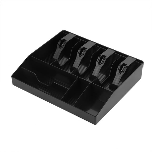 Four Bill Compartments Cash Tray, Four Coin Compartments Cash Drawer, Loose Change For Stamps Petty Cash
