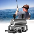 thumbnail image 2 of jinwen Parasol Decking Holding Bracket Rod Rack for Garden Fence Outside Work Boats Gray, 2 of 9