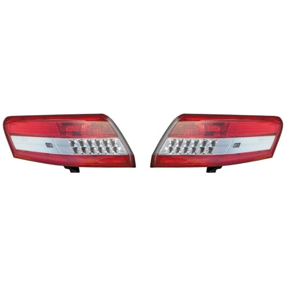 For 2010 2011 Toyota Camry Pair Rear Tail Lights Driver and Passenger Side On Body TO2804106 TO2805106 | 81560-06340 81550-06340