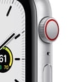 thumbnail image 2 of Apple Watch SE (1st Gen) GPS + Cellular, 44mm Silver Aluminum Case with Abyss Blue/Moss Green Sport Loop, 2 of 7
