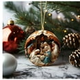 thumbnail image 6 of SLYNSHome Christmas Tree Hanging Sign 3D Nativity Scene Pendant Birth of Jesus Christmas Ornaments for Home Xmas Tree Decoration Religious Gift for Family Friends and Christian (), 6 of 6