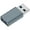 A male to A female-Blue gray, variant on Professional USB Data Interrupter Metal Housing Stops Unauthorized Syncing for Conference Room Electronics Data Blockers
