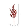 thumbnail image 2 of Vickerman QG192203 33 in. Red Fern Leaf Spray - 6 per Bag, 2 of 2