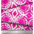 thumbnail image 3 of Soimoi Pink polyester Crepe Fabric Swirl Tie-Dye Print Fabric by the Yard 42 Inch Wide, 3 of 3