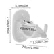 thumbnail image 3 of Gancho para barra de cortina sin perforación, soporte para barra de cortina de ducha, barra romana, soporte con clip (adecuado para barras horizontales con un diámetro inferior a 4,2 cm), 3 of 6