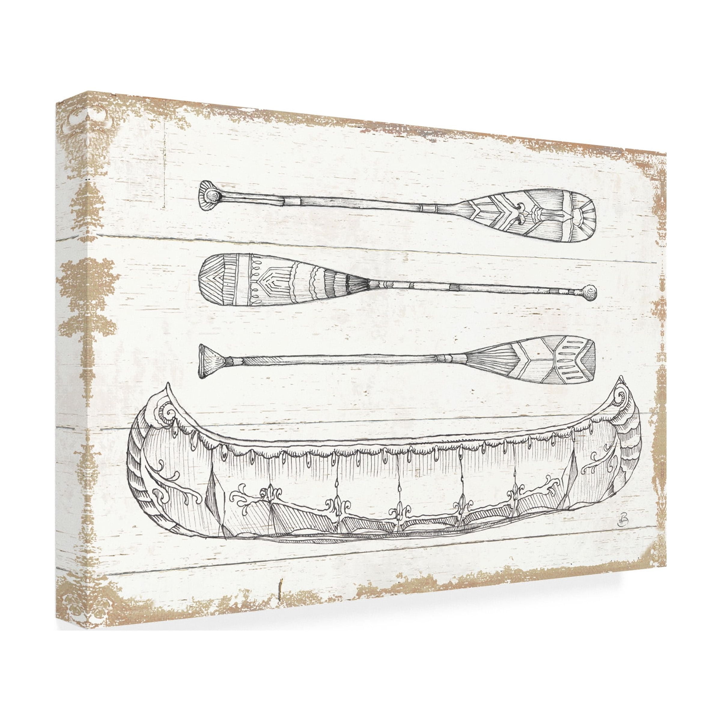 Trademark Fine Art 'Lake Sketches I' Canvas Art by Daphne Brissonnet