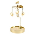 thumbnail image 2 of jifeng Golden Rotating Candle Holder Holder Home Candlestick Centerpieces Wedding Table Moon Cat C, 2 of 9