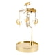 thumbnail image 2 of Candelabro giratorio dorado, porta velas votivas, bandeja de almacenamiento, candelabro para 19cm, 2 of 9
