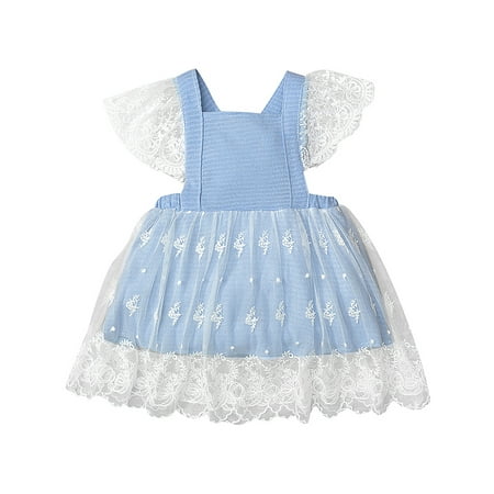 

Toddler Baby Girls Gauze Lace Tulle Tutu Princess Dress Party Pageant Wedding Birthday 6-9 Months