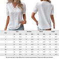 thumbnail image 2 of Camiseta Blusa Blusa informal con manga de burbuja, estilo elegante, camisa de talla grande para mujer, traje de vacaciones Ygjytge Blanco 4Xl para Mujer, 2 of 7